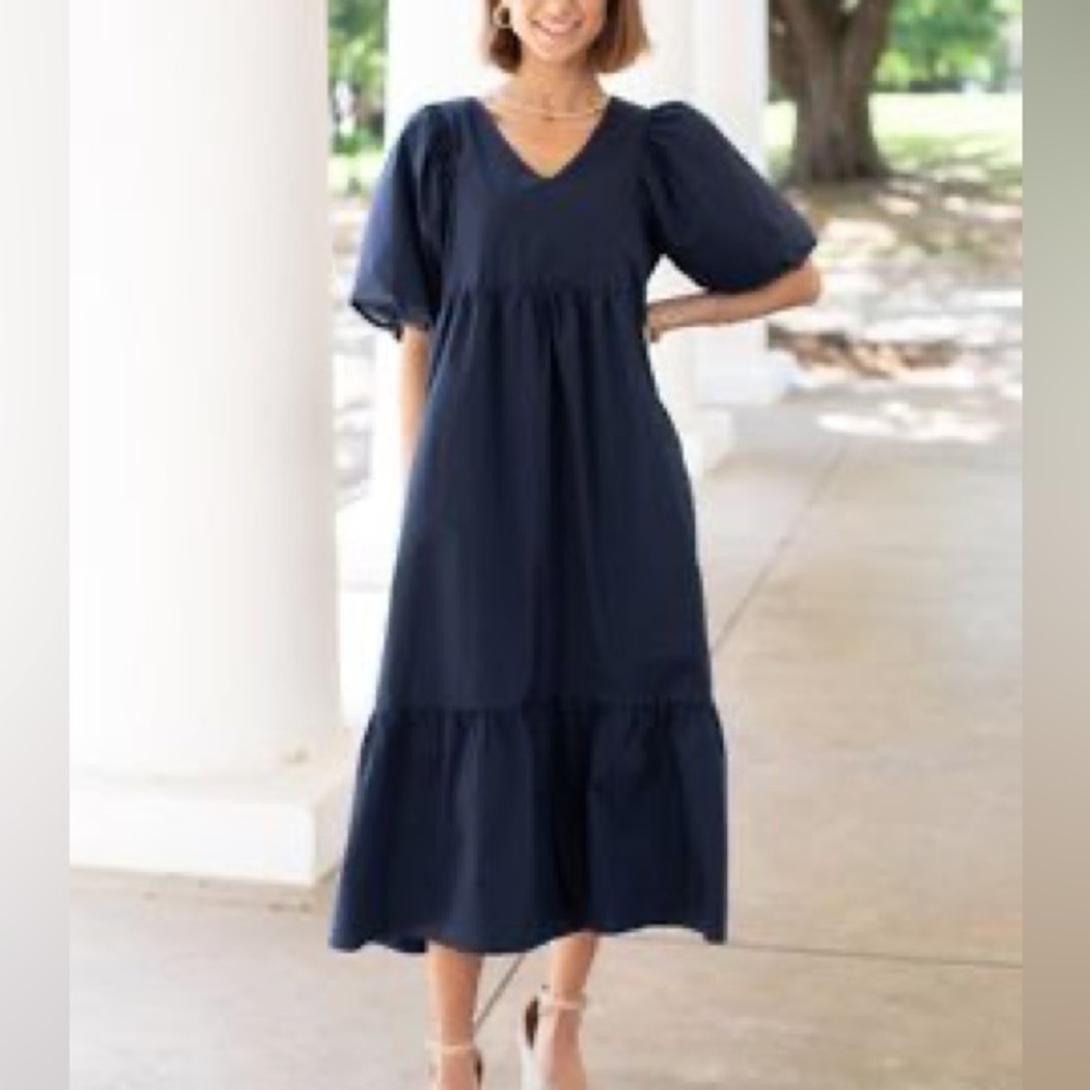 Avara Mabel Dress - Navy